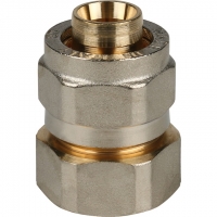 Соединение 20мм х 3/4"вр Stout обжим для металлопластиковых труб