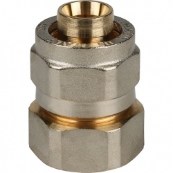 Соединение 20мм х 3/4"вр Stout обжим для металлопластиковых труб