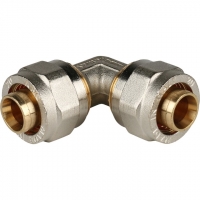 Угольник 20мм х 20мм Stout обжим для металлопластиковых труб