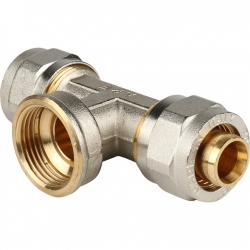 Тройник 20мм х 3/4"вр х 20мм Stout обжим для металлопластиковых труб