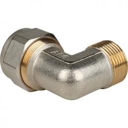 Угольник-переходник с наружной резьбой 1"x32 STOUT для металлопластиковых труб винтовой