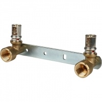 Настенный комплект STOUT для смесителя 1/2"x20 для металлопластиковых труб прессовой