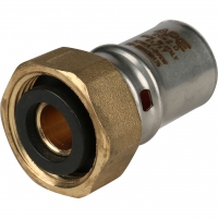 Соединение 20мм х 3/4"накидная гайка Stout пресс, для металлопластиковых труб