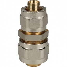 Муфта соединительная переходная 20x16 STOUT для металлопластиковых труб винтовой