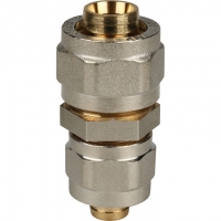 Муфта соединительная переходная 20x16 STOUT для металлопластиковых труб винтовой