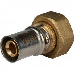 Соединение 16мм х 3/4"накидная гайка Stout пресс, для металлопластиковых труб