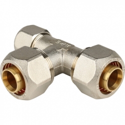 Тройник переходной 26х26х20 STOUT для металлопластиковых труб винтовой