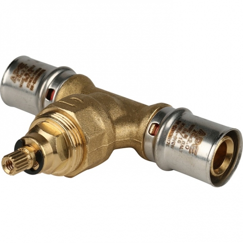 Вентиль с хромированной ручкой 20х20 STOUT для металлопластиковых труб прессовой купить в интернет магазине Санрай73