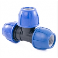 Тройник 110мм х 110мм х 110мм RTP компрессионный для ПНД труб