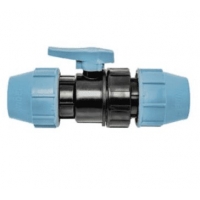 Кран шаровой 20мм х 20мм Unidelta компрессионный для ПНД труб