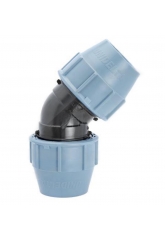 Отвод 20мм х 20мм 45º Unidelta компрессионный для ПНД труб