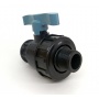 Кран шаровой 3/4"нр х 1/2"нр, для ПНД труб