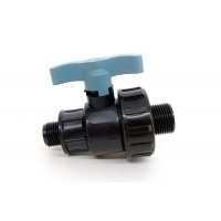 Кран шаровой 3/4"нр х 1/2"нр, для ПНД труб