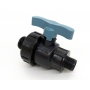 Кран шаровой 3/4"нр х 1/2"нр, для ПНД труб