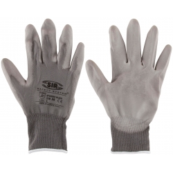 Перчатки трикотажные с ПУ покрытием для точных работ