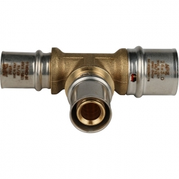 Тройник 26мм х 20мм х 20мм Stout пресс, для металлопластиковых труб