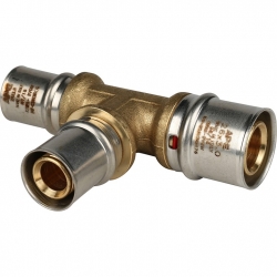 Тройник 26мм х 20мм х 20мм Stout пресс, для металлопластиковых труб