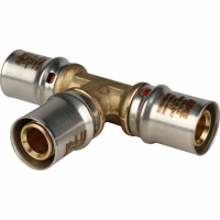 Тройник 20мм х 20мм х 20мм Stout пресс, для металлопластиковых труб