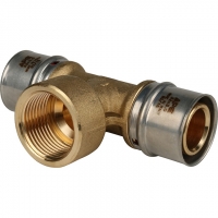 Тройник 32мм х 1"вр х 32мм Stout пресс, для металлопластиковых труб