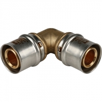 Угольник 26мм х 26мм Stout пресс, для металлопластиковых труб