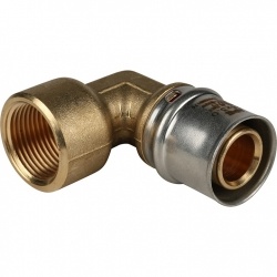 Угольник 26мм х 3/4"вр Stout пресс, для металлопластиковых труб