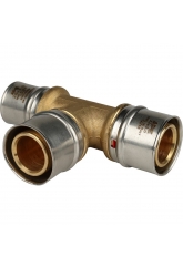 Тройник 32мм х 32мм х 26мм Stout пресс, для металлопластиковых труб