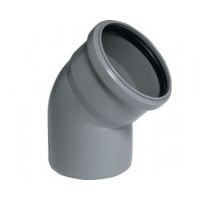 Отвод 110/87,5° канализационный Valfex