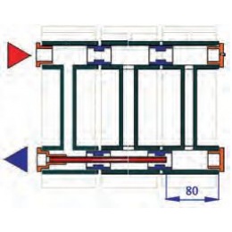 Удлинитель потока для радиатора 1/2" Valtec правый