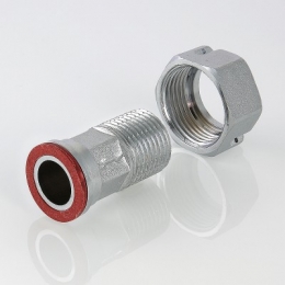 Полусгон с накидной гайкой Valtec 1/2"нр х3/4"вр