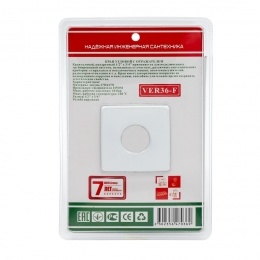 Кран угловой 1/2"НР/НР с отражателем Vieir ручка-вентиль, белый