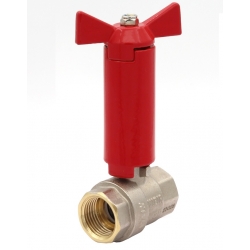 Кран шаровой с удлиненным штоком 1/2"ВР/ВР Vieir бабочка красная