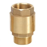 Клапан обратный 1"вр ↑ х 1"нр Vieir пружинный муфтовый с металлическим седлом