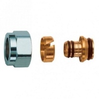 Фитинг компрессионный евроконус 16х2,0 х 3/4" Vieir для труб PEX, PE-RT