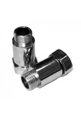 Прямое соединение 1"вр х 3/4"нр Vieir хром для полотенцесушителя