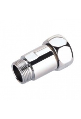 Прямое соединение 1"вр х 1/2"нр Vieir хром для полотенцесушителя