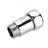 Прямое соединение 1"вр х 1/2"нр Vieir хром для полотенцесушителя