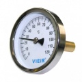Термометр погружной Vieir 63мм, 120°C, гильза 40мм, 1/2"нр, биметаллический