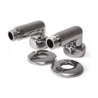 Угловое соединение 1"вр х 1/2"нр Vieir хром для полотенцесушителя