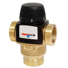 Термостатический смесительный клапан Vieir 1"нр, 35-60C, 4.5м3/ч  для ГВС и отопления