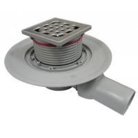 Трап с изоляцией, фланцем, гидрозатв., реш. 100х100 Viega