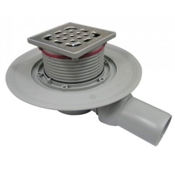 Трап с изоляцией, фланцем, гидрозатв., реш. 100х100 Viega