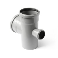 Крестовина 110x110x50/90° одноплоскостная канализационная Valfex