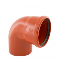 Отвод 160/90° канализационный наружный Valfex