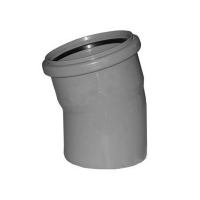 Отвод 110/15° канализационный Valfex