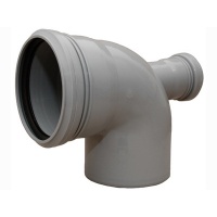 Отвод 110x50/87° фронт-тыл канализационный Valfex