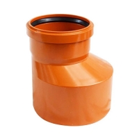 Переход 160х110 эксцентрический канализационный наружный Valfex