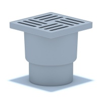 Трап вертикальный 110 (150х150) н/рег решетка пласт СУХОЙ TQ1210 ЭКОНОМ Ани Пласт