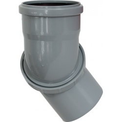 Отвод 50 универсальный поворотный канализационный Valfex