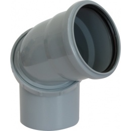 Отвод 50 универсальный поворотный канализационный Valfex