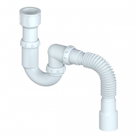 Сифон K320 прямоточный для писсуара UNICORN выпуск 40 с выходом на 40 и гофрой 40*40/50